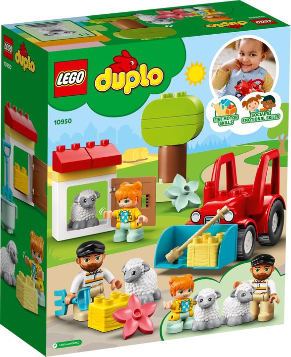Image du produit LEGO Tracteur et soins aux animaux (10950)