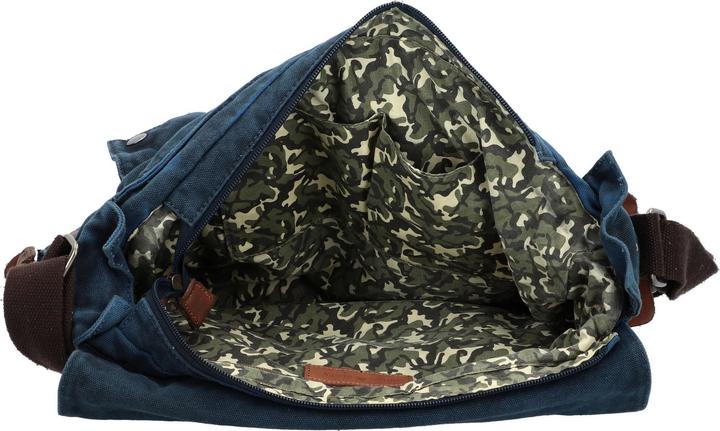 Greenburry Umhängetasche Vintage Aviator 5898 Messenger Bag Blue Edition