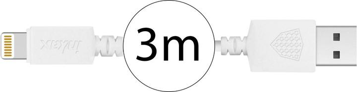 Actual product image Inkax USB to Lightning cable (3 m, USB 3.2 Gen 1)
