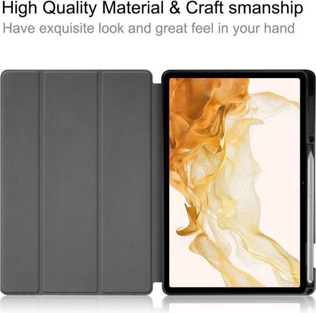 Produktbild MU Classic Dreifach faltbare Leder Hülle (Galaxy Tab S8+)