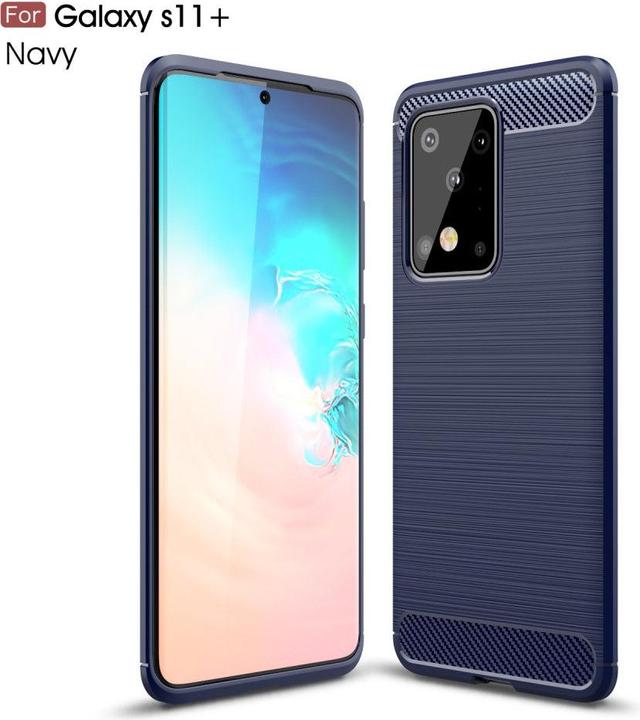 Immagine prodotto Cover-Discount Galaxy S20 Ultra - Custodia in silicone Metal Carbon Look blu scuro (Samsung Galaxy S20 Ultra)