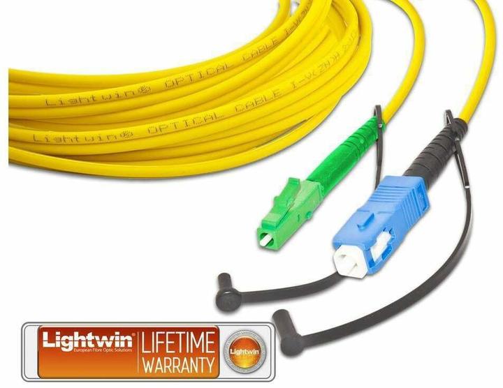 Actual product image Wirewin Lightwin LWL-Patchkabel Singlemode LC/APC – SC, OS2, Simplex, 40 (40 m)