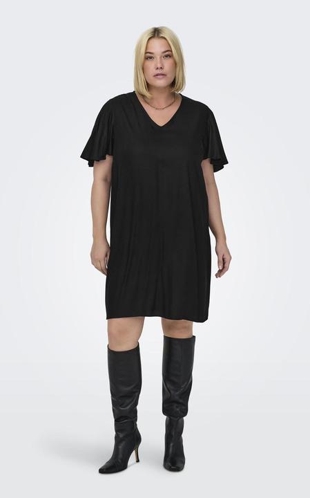 Image du produit Only Robe curvy à col en V et manches courtes (50)