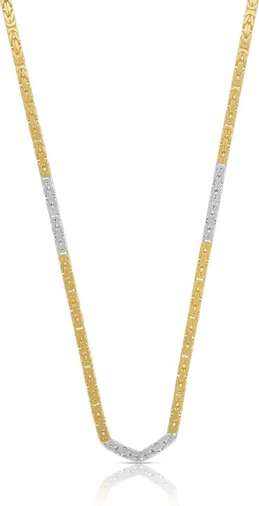 Immagine prodotto Muau Catena del Re (750, Oro bianco, Oro giallo 18 carati, 45 cm)