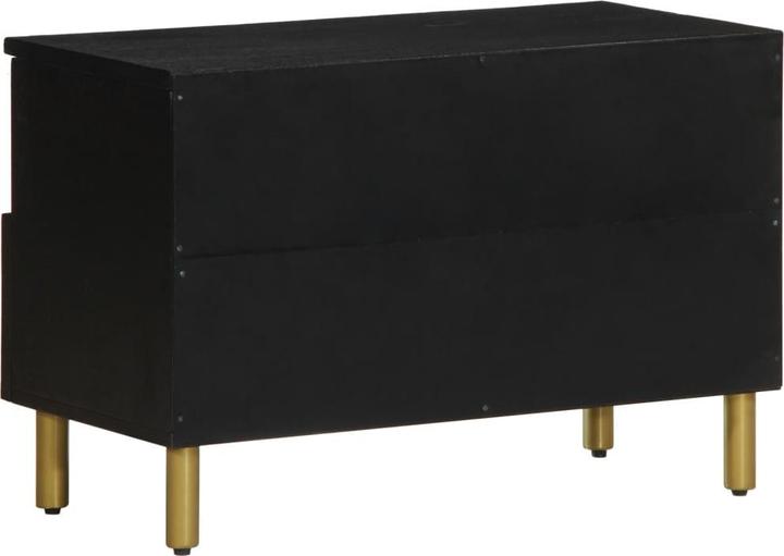 Image du produit VidaXL Armoire TV Lowboard Meuble TV Noir Matériaux dérivés du bois (70 x 33 x 46 cm)