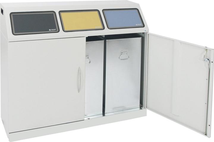 Produktbild Stumpf Abfalltrennung Flex-M-3-fach Sammelstation mit Innenbehältern - 660-075-4-2 (210 l)