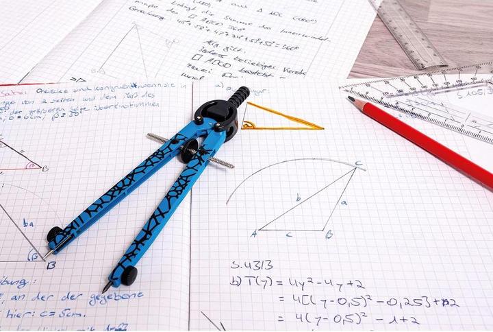 Image du produit EberhardFaber Boussole à réglage rapide Ø 39 cm, bleu néon