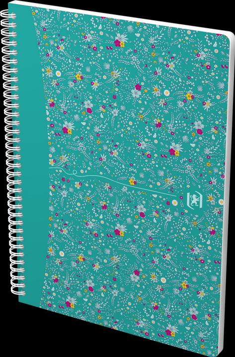 Produktbild Oxford FORME FLORAL - Spiralbuch (B5, Kariert, Harter Einband)