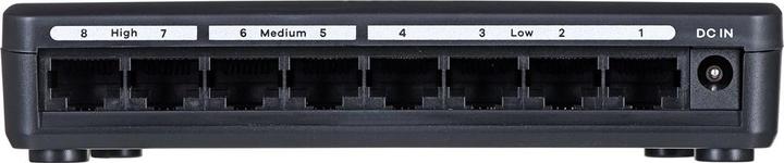 Actual product image Zyxel GS-108SV2 8-Port Desktop Gigabit Ethernet Media Switch (8 Ports)