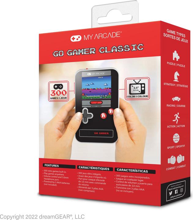 Produktbild MyArcade MY ARCADE, GO GAMER CLASSIC (300 GAMES IN 1), BLACK, GRAY, RED