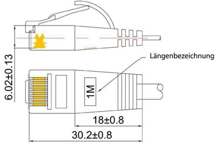 Productafbeelding Wirewin Netwerkkabel (UTP, CAT6, 0.75 m)
