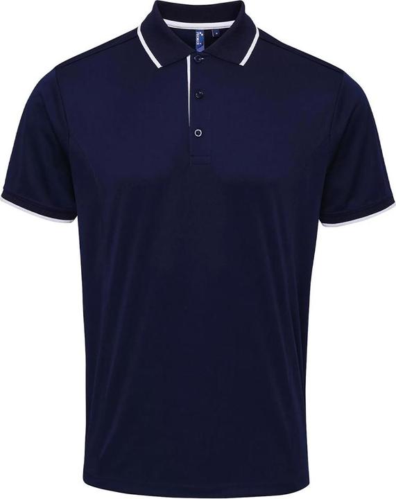 Premier Coolchecker Kontrast Pique Polo Shirt (L)