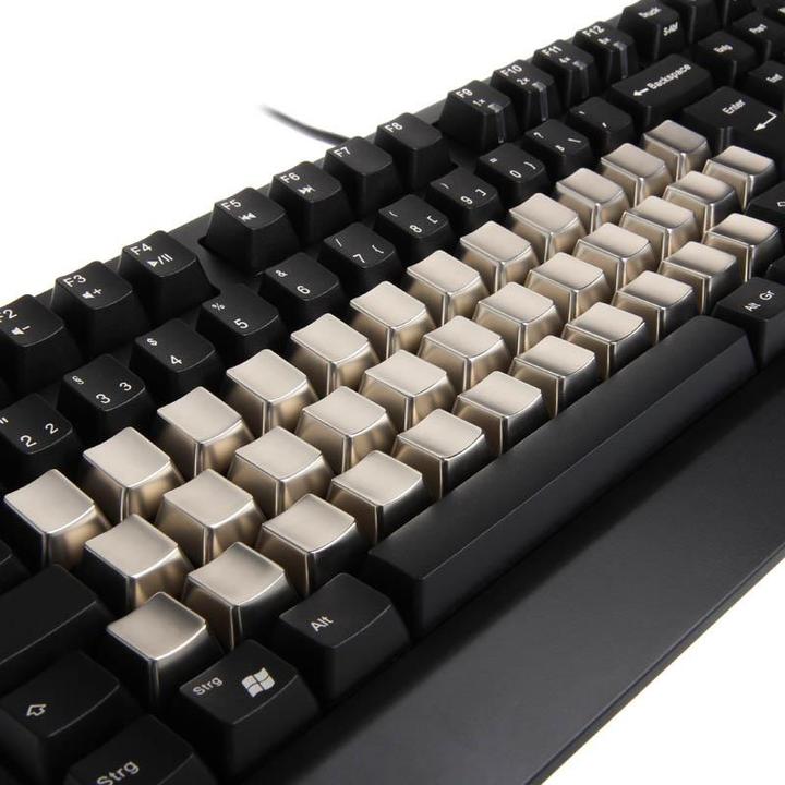 Image du produit King Mod Metal Keycaps-Set touches intérieures non marquées, argenté