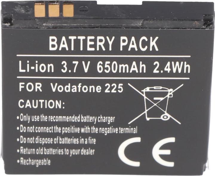 Image du produit AccuCell Batterie Vodafone 125, 225, 246, Li3706T42P3h38385