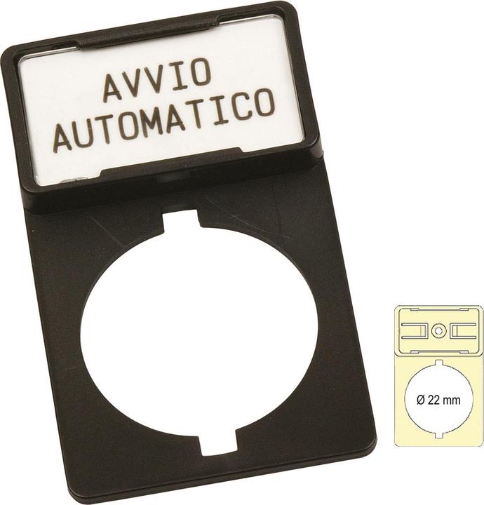 Produktbild Brady TAG HOLDER DM.22 FOR PUSH BUTTON, Drucktasten-Plattenhalter, D 22, für T1527B (250 Stück)
