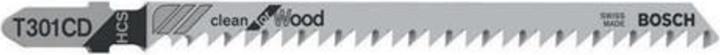 Bosch Professional Zubehör Stichsägeblatt T 301 CD Clean for Wood, 5er-Pack