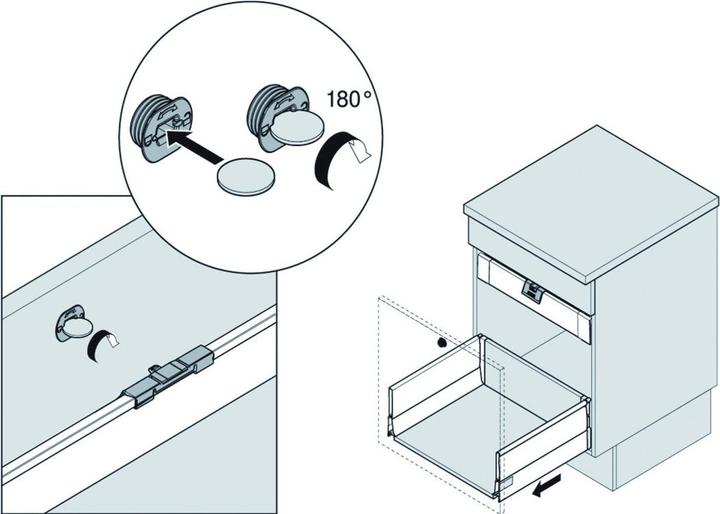 Image du produit Blum ZIF.80M5 WGR TANDEMBOX Poignée