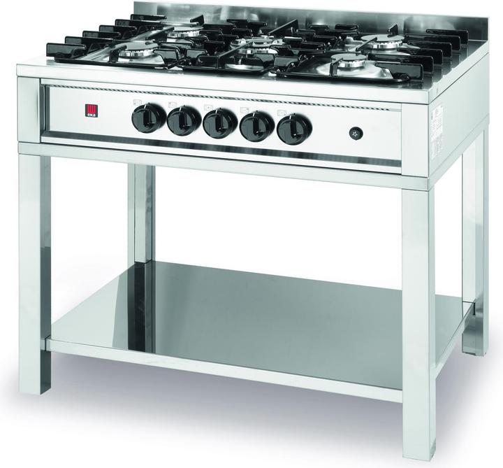 Image du produit Hendi Cuisinière à gaz KTP-96 5 feux gaz naturel