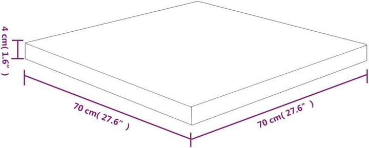 Actual product image VidaXL Isabel (70 x 70 x 4 cm)