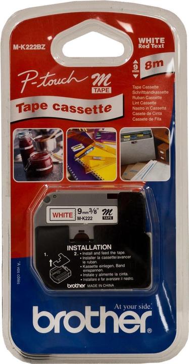 Immagine prodotto Brother M-K222bz (0.90 cm, Bianco, Rosso)