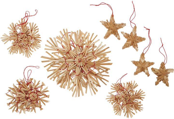 Immagine prodotto Magni Stelle di paglia assortimento 16 pezzi, 5-10cm, naturale