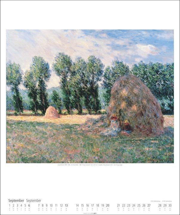 Produktbild Claude Monet Kalender 2026 (46 x 55 cm, Deutsch, Englisch)