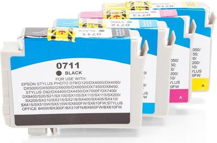 Produktbild Hermex Alternative Tintenpatrone zu Epson T0715 (M, C, Y, BK)