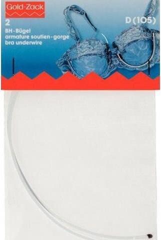 Actual product image Prym Bra underwire, white size D (105), card 2 pcs.