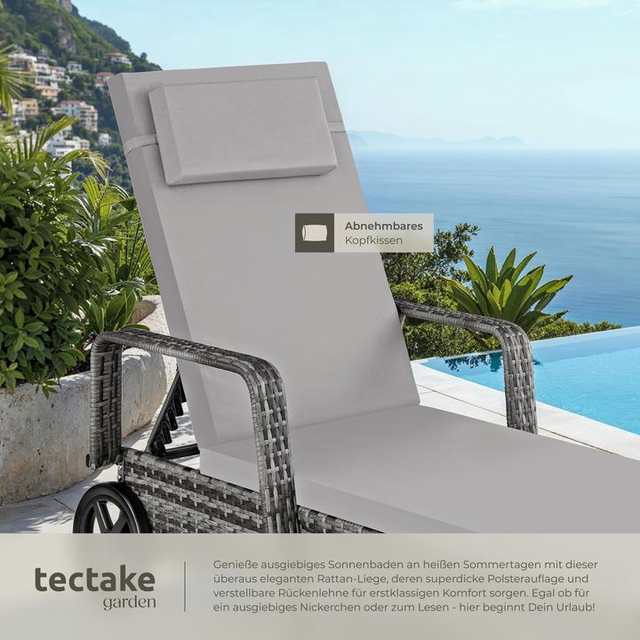 Immagine prodotto tectake Sonnenliege (200 cm)