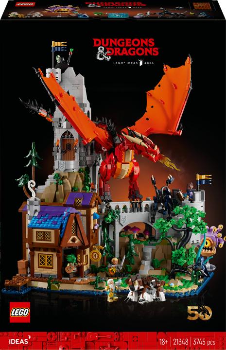 Image du produit LEGO 21348 Dungeons & Dragons : La Saga du Dragon Rouge (21348, LEGO Ideas, LEGO difficiles à trouver)