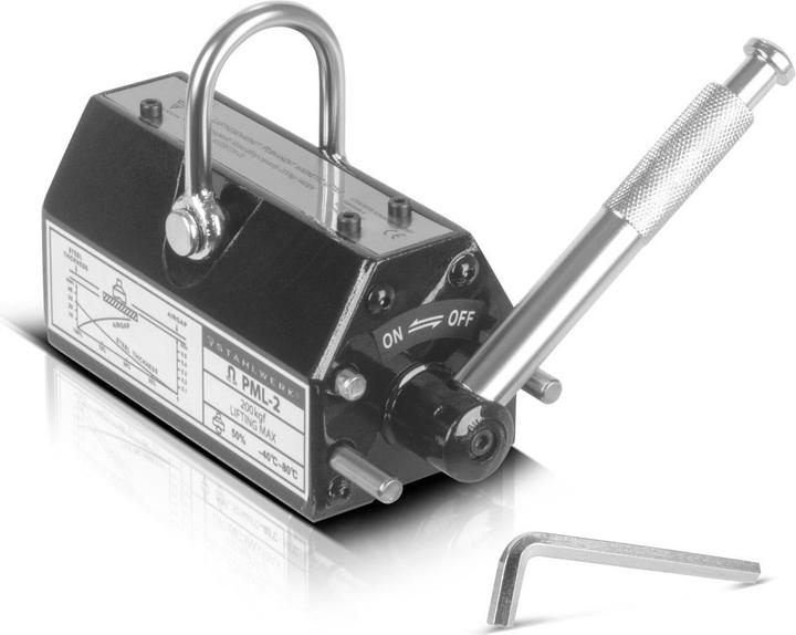Produktbild Stahlwerk Lasthebemagnet mit 200 kg 440 lbs Tragkraft 700 kg 1543 lbs Zugkraft (1 x)