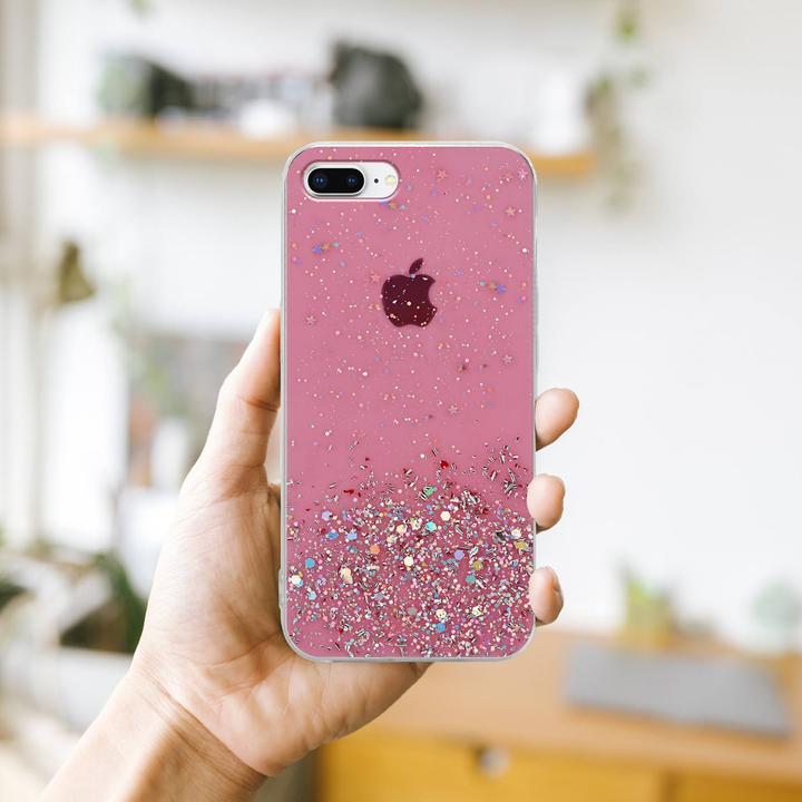 Actual product image Cadorabo TPU cover sparkling glitter (Apple iPhone 7 Plus, Apple iPhone 7s Plus)