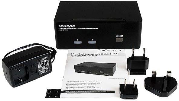 Image du produit StarTech Commutateur KVM USB à 2 ports à double affichage