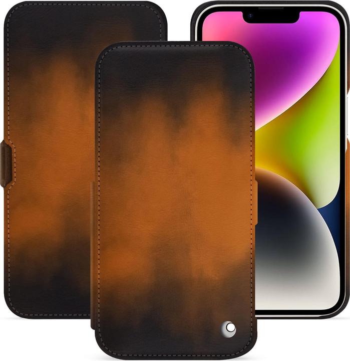Productafbeelding Noreve Horizontale leren klepschaal (Apple iPhone 15 Plus)