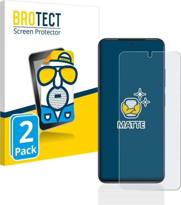 Actual product image BROTECT Anti-glare screen protector matt (2 Piece, Xiaomi Redmi Note 11S)