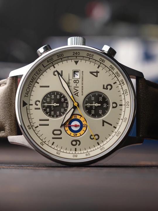 Actual product image AVI-8 AV-4011-1B Hawker Hurricane (Pilot watch)