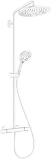 Actual product image hansgrohe Croma Select S 280 Air 1jet Showerpipe Ditto: with EcoSmart : Colour - Brushed Black