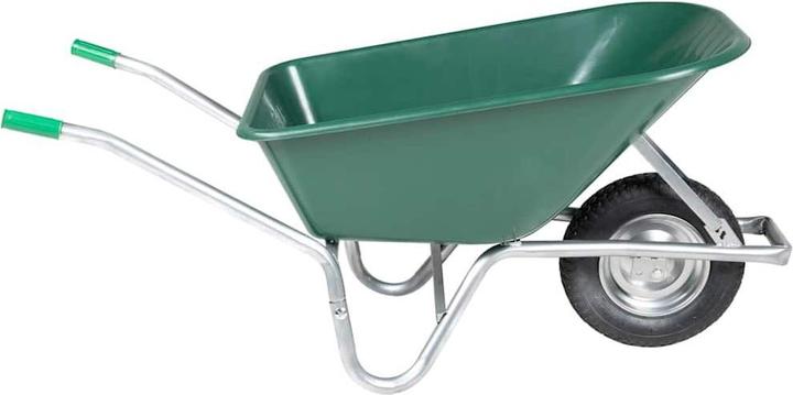 Immagine prodotto VidaXL Carriola verde 90 L 150 kg Acciaio zincato e plastica