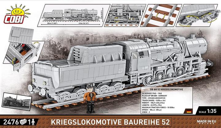 Actual product image Cobi War locomotive BR 52 / 2400 pcs.