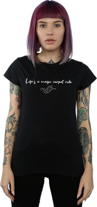 Actual product image Disney Womens/Ladies Aladdin Life's A Magic Carpet Ride Cotton T-Shirt (S)