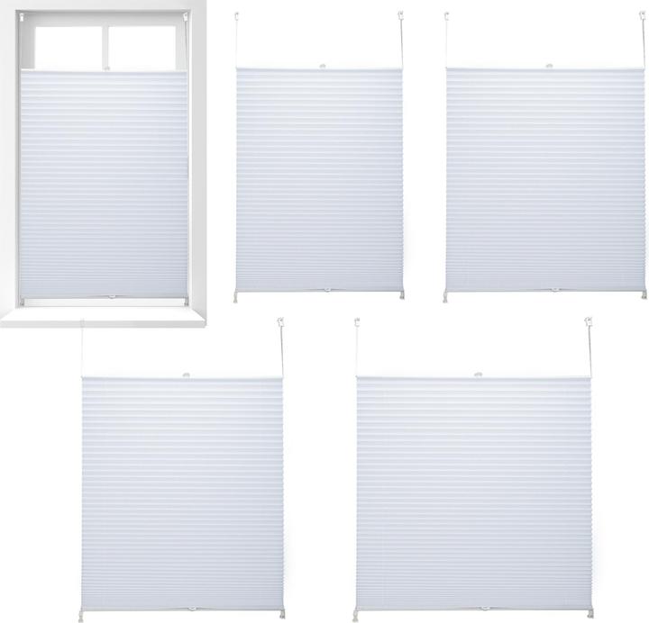 Actual product image Relaxdays Pleated Blinds White (60 x 2 x 130 cm)