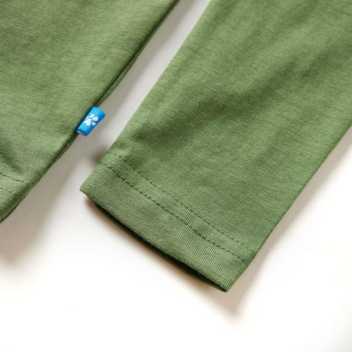 Immagine prodotto VidaXL Camicia da bambino a maniche lunghe light khaki 140,Materiale: 100 (140)