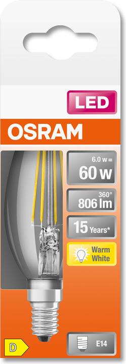 Image du produit Osram Star Classic B (E14, 6 W, 806 lm, 1 x, D)