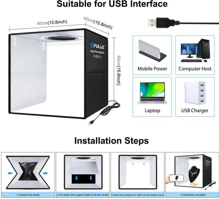 Produktbild Puluz Portable Photo Studio (Aufnahmebox)