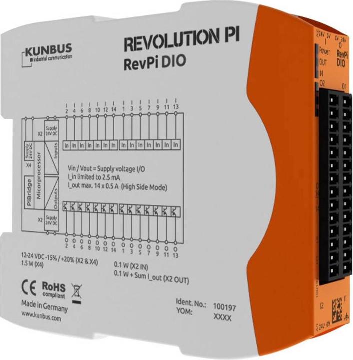 Kunbus RevPI DIO 14IO (Erweiterung)