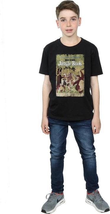 Actual product image Disney Boys The Jungle Book Retro Poster T-Shirt (140, 146)