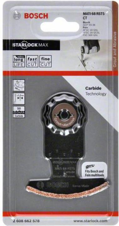 Produktbild Bosch Professional Zubehör Carbide-RIFF Segmentsägeblatt MATI 68 RST5, 10 x 68 mm, 1er-Pack
