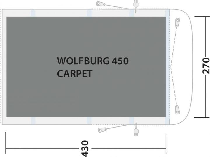 Produktbild Outwell Cozy Carpet Wolfburg 450A