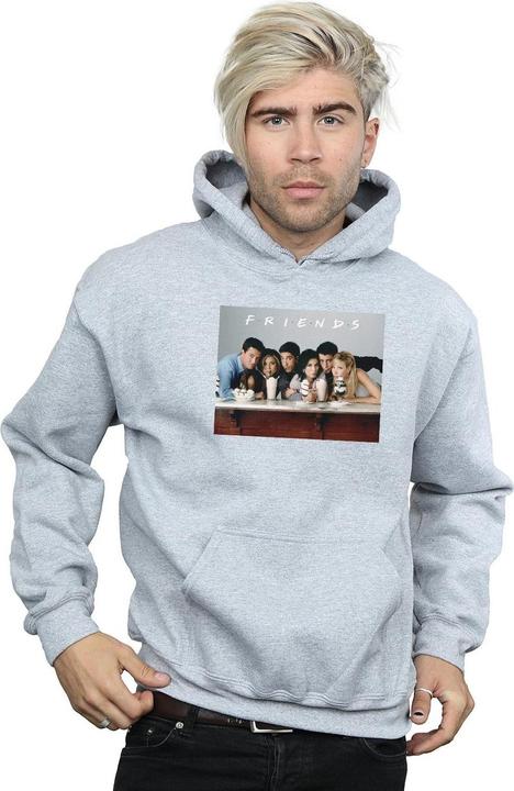 Actual product image Friends Mens Group Photo Milkshakes Hoodie (S)
