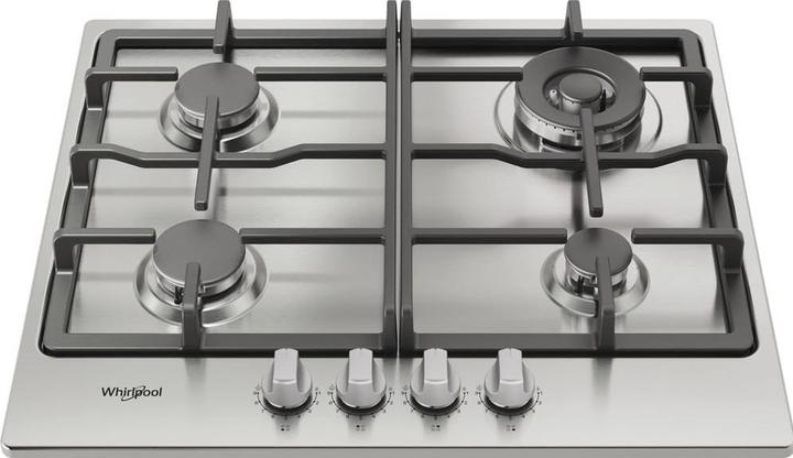 Actual product image Whirlpool TGML 661 IX R Stainless steel Integrated 58 cm Gas hob 4 zone(s)